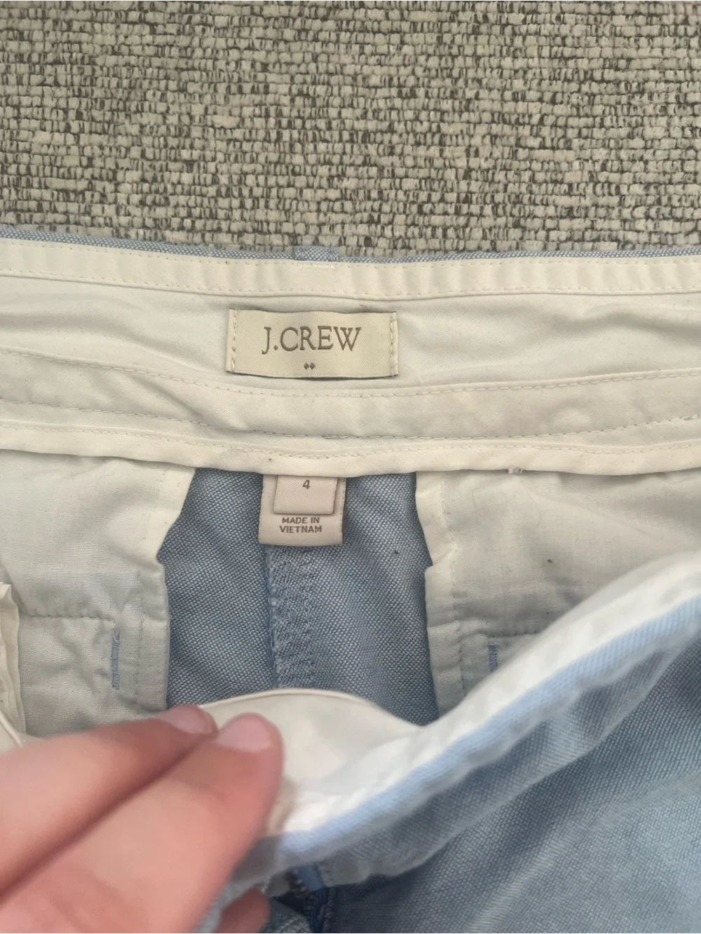 J.Crew Light Blue Cotton Blend Women's Shorts